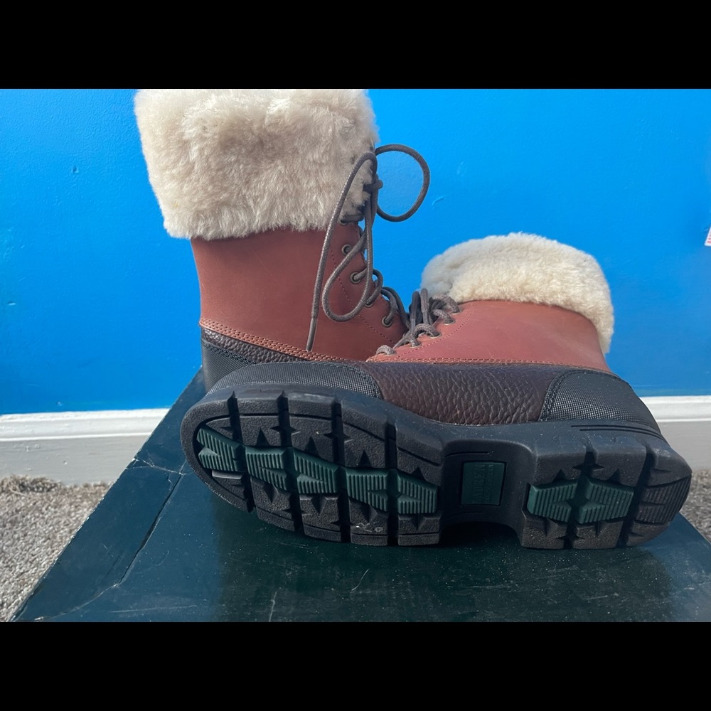 Polo Ralph Lauren snow boots in brown and black. Brand new, never worn